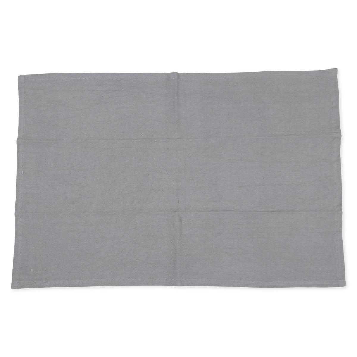 A closer look at the Grey Towel in the Set of Three Printed Cotton Dish Towels in Grey and White