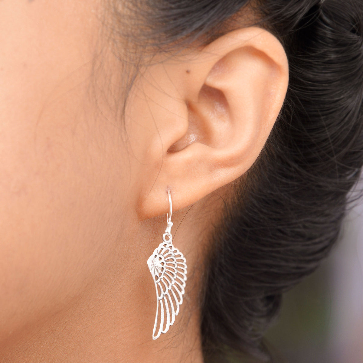Sterling Silver Dangle Earrings - Angelic