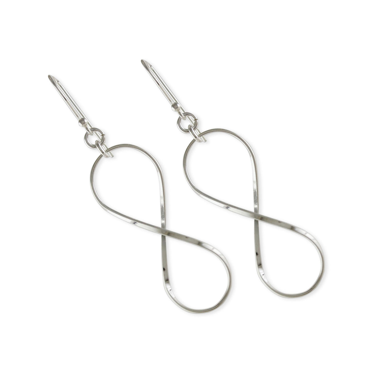 Sterling Silver Infinity Symbol Thai Dangle Earrings - Infinite Charm