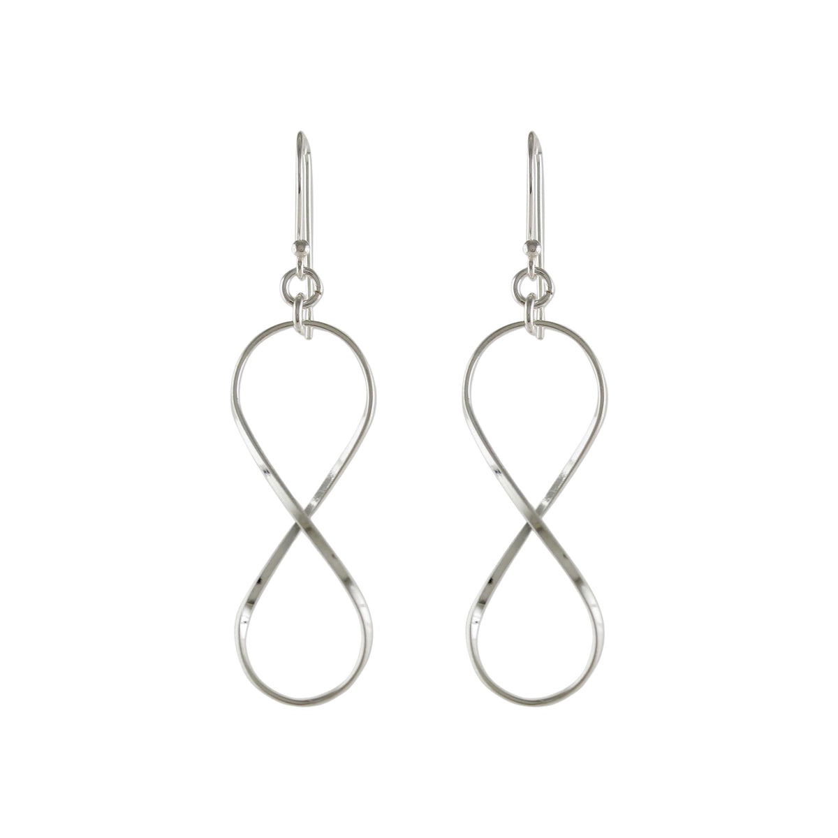 Sterling Silver Infinity Symbol Thai Dangle Earrings - Infinite Charm