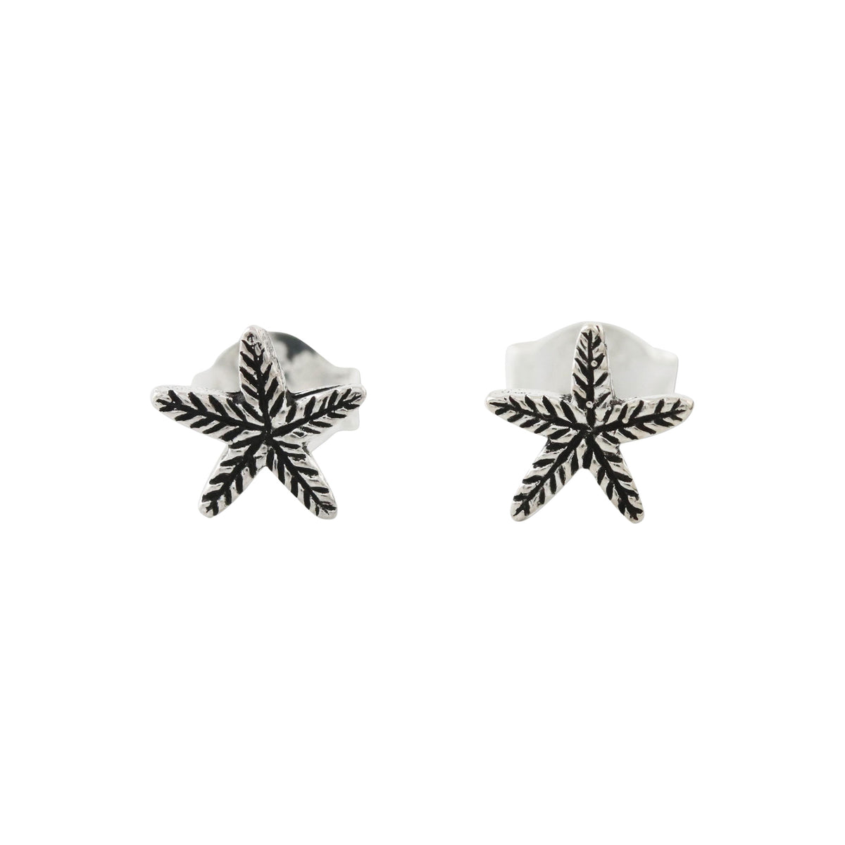 Sterling Silver Starfish Stud Earrings from Thailand - Starfish Charm
