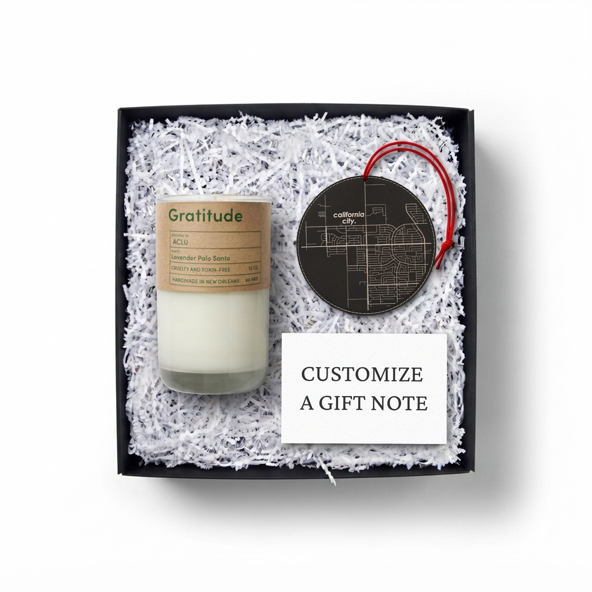 The Hometown Holiday Curated Gift Box with gift note