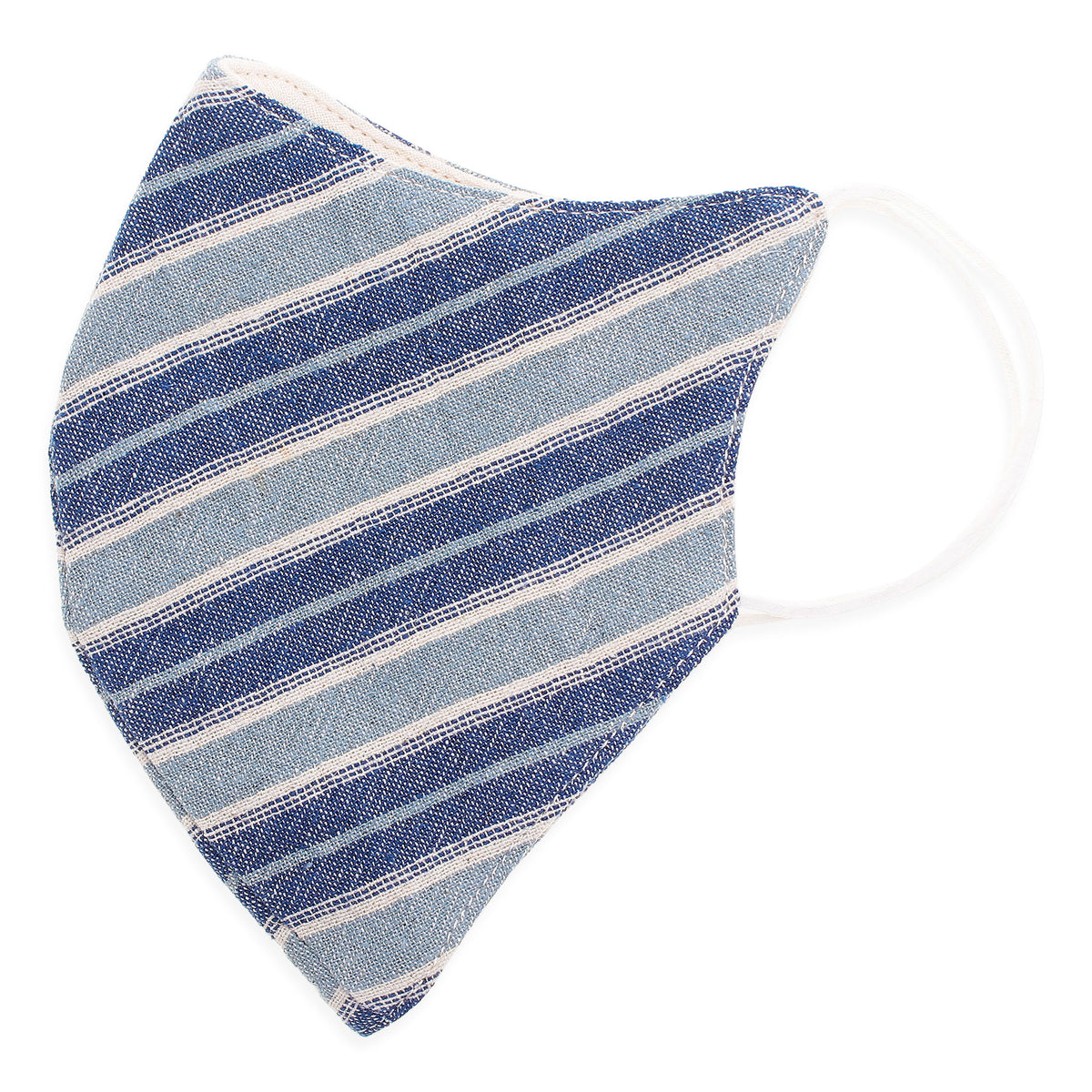 Sky Stripes - A Triple-Layer Cotton Face Mask
