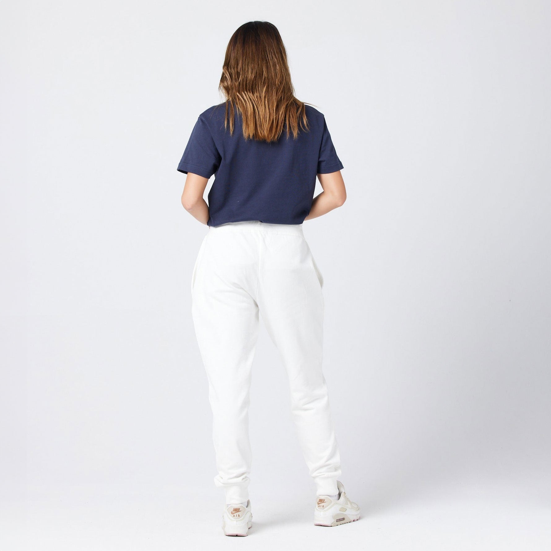 White Unisex Sweatpants - Eco-friendly choice and a comfortable fit for all