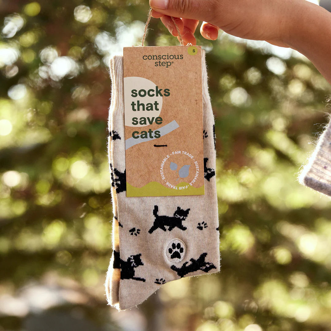 Socks that Save Cats (Select from 4 Designs)