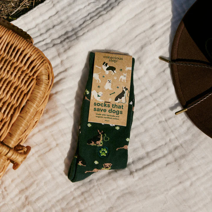 Socks that Save Dogs (Select from 10 Designs)