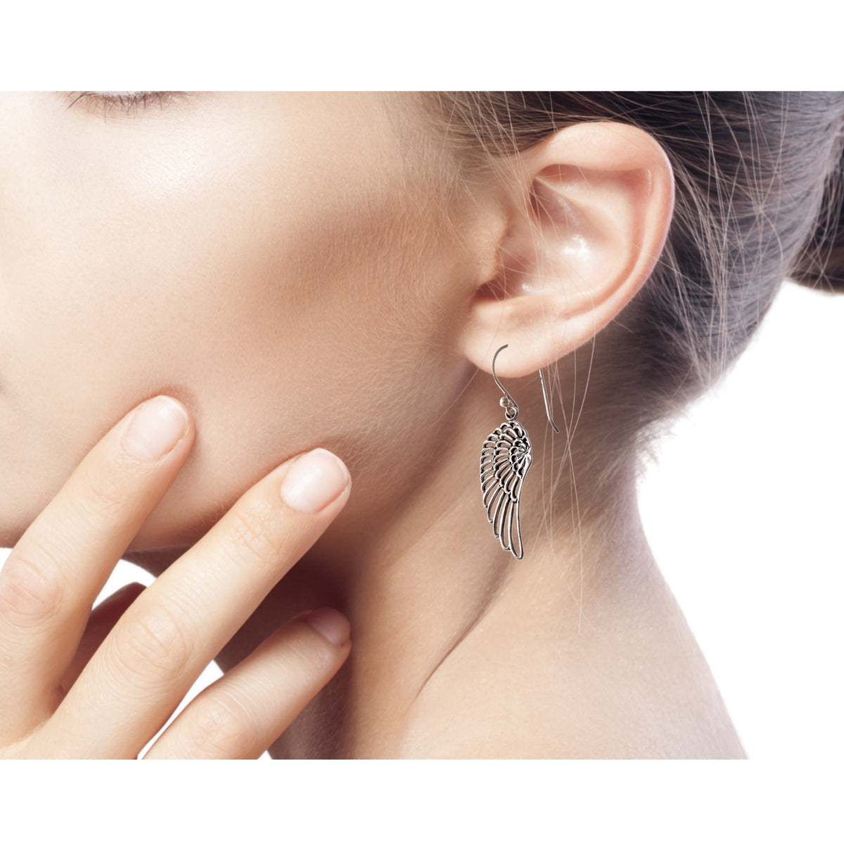 Sterling Silver Dangle Earrings - Angelic