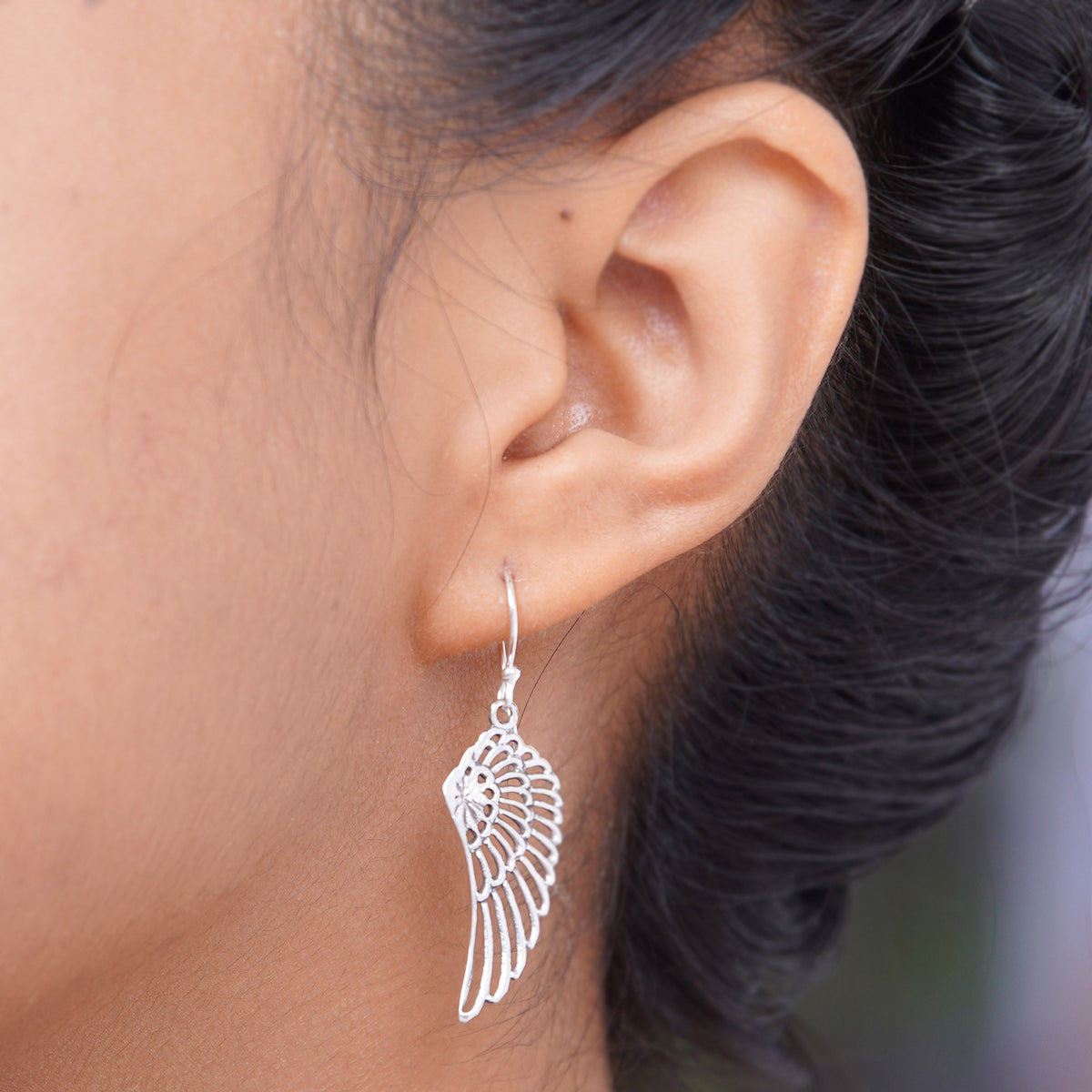 Sterling Silver Dangle Earrings - Angelic