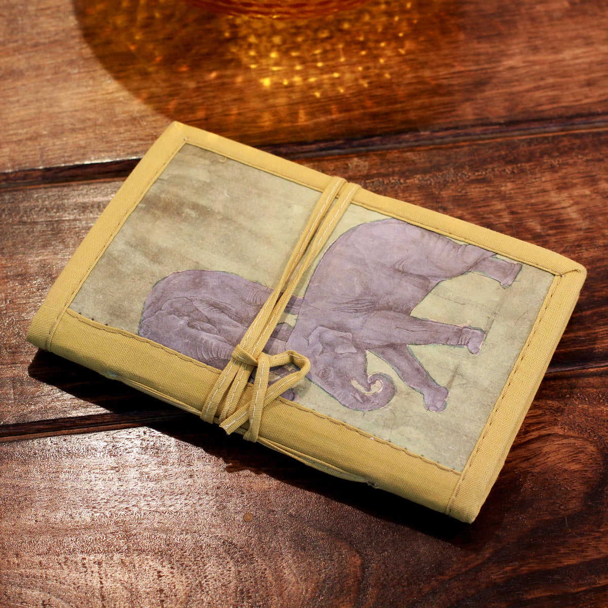 Jungle Elephants - a Handmade Paper Journal 46 Blank Pages (Medium)Jungle Elephants - a Handmade Paper Journal 46 Blank Pages (Medium)