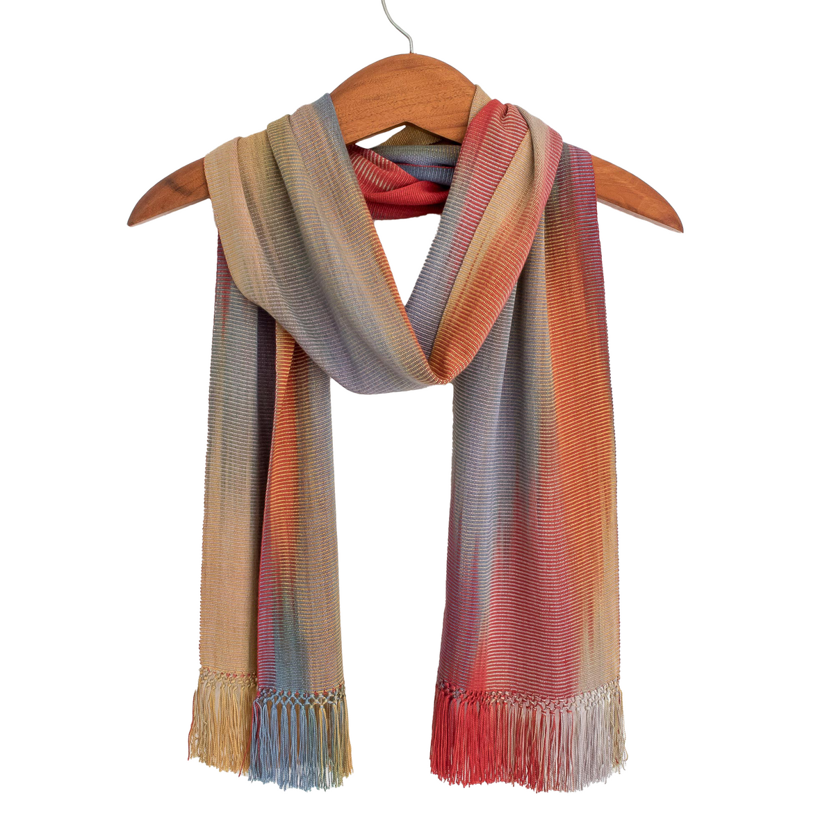 Rayon Scarf Woven by Hand - Solola Afternoon