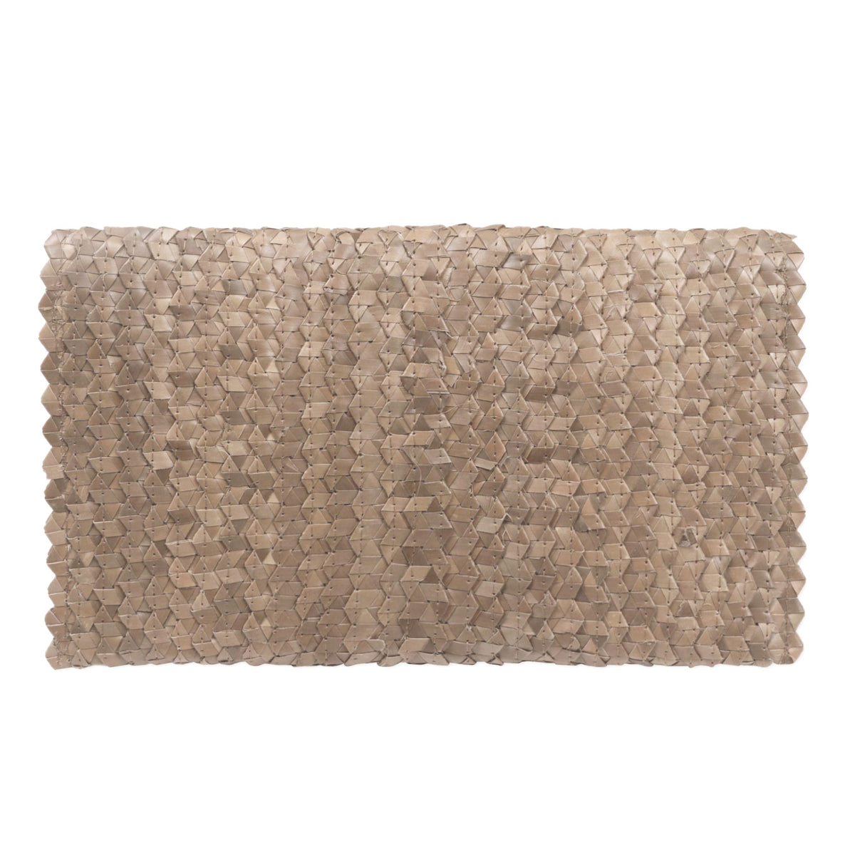 Tropical Touch - a Handmade Brown Palm Leaf Clutch Handbag from Indonesia