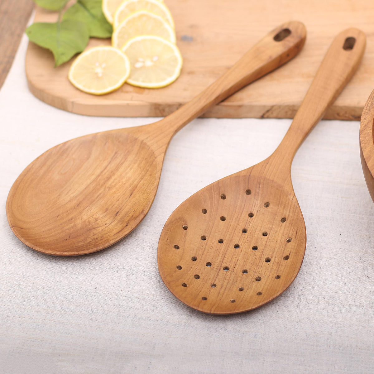 Teak Wood Serving Spoons Crafted in Bali