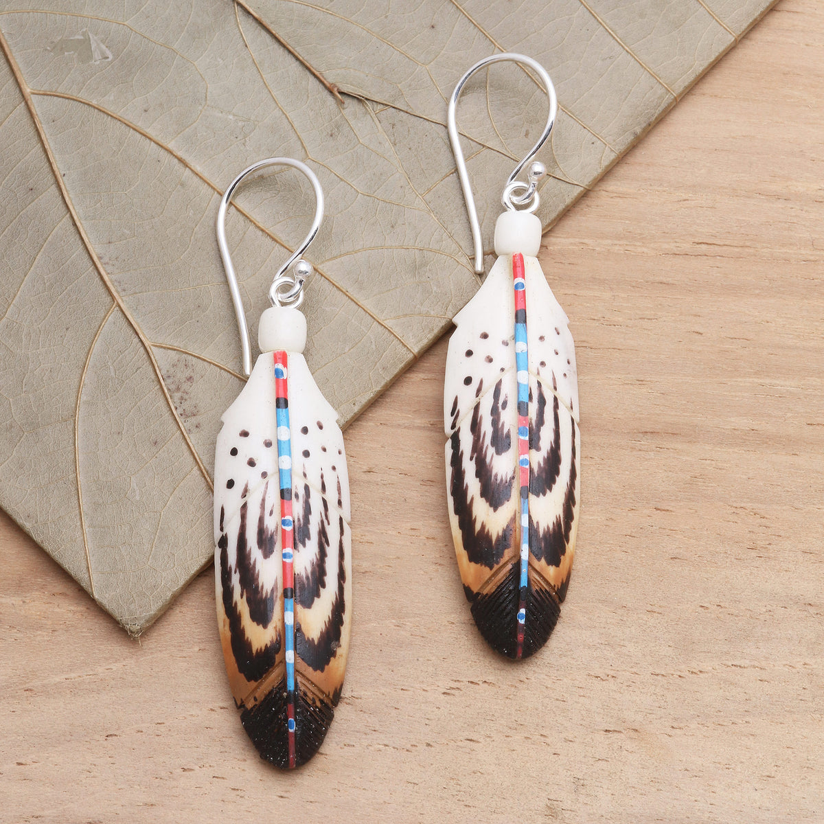 Falcon Feather - Handcrafted Falcon Feather Theme Earrings