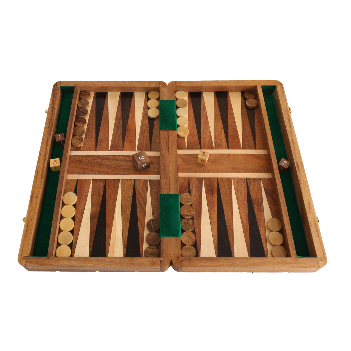 Ancient Fun Wood Backgammon Set