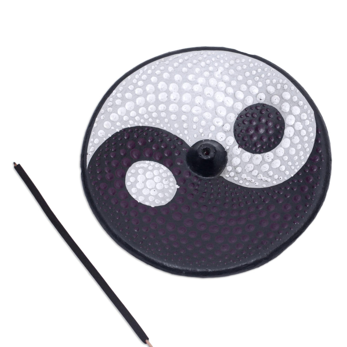 Yin Yang Ceramic Incense Holder, 'Yin Yang'