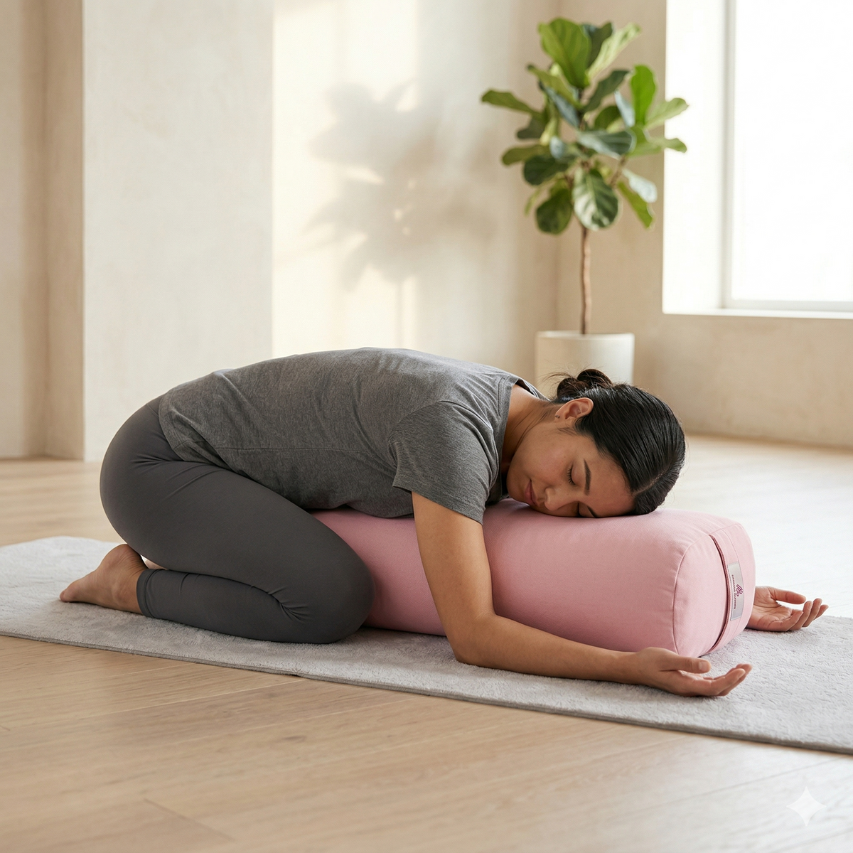 Standard Bolster in Pink Ribbon