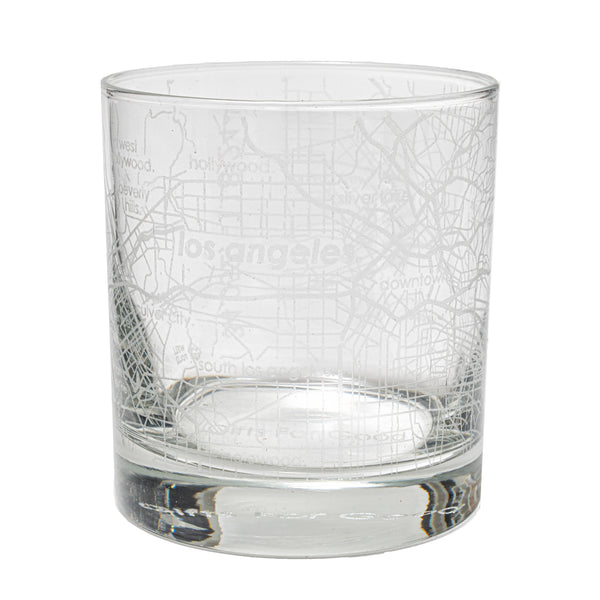 Home Town Maps Rocks Glass - Set of 4