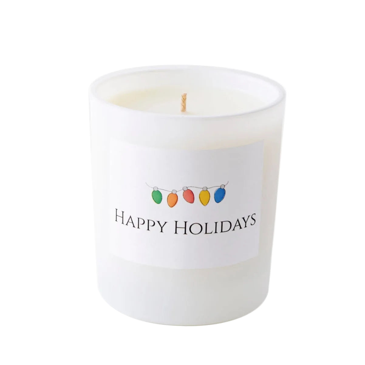 Happy Holidays Candle