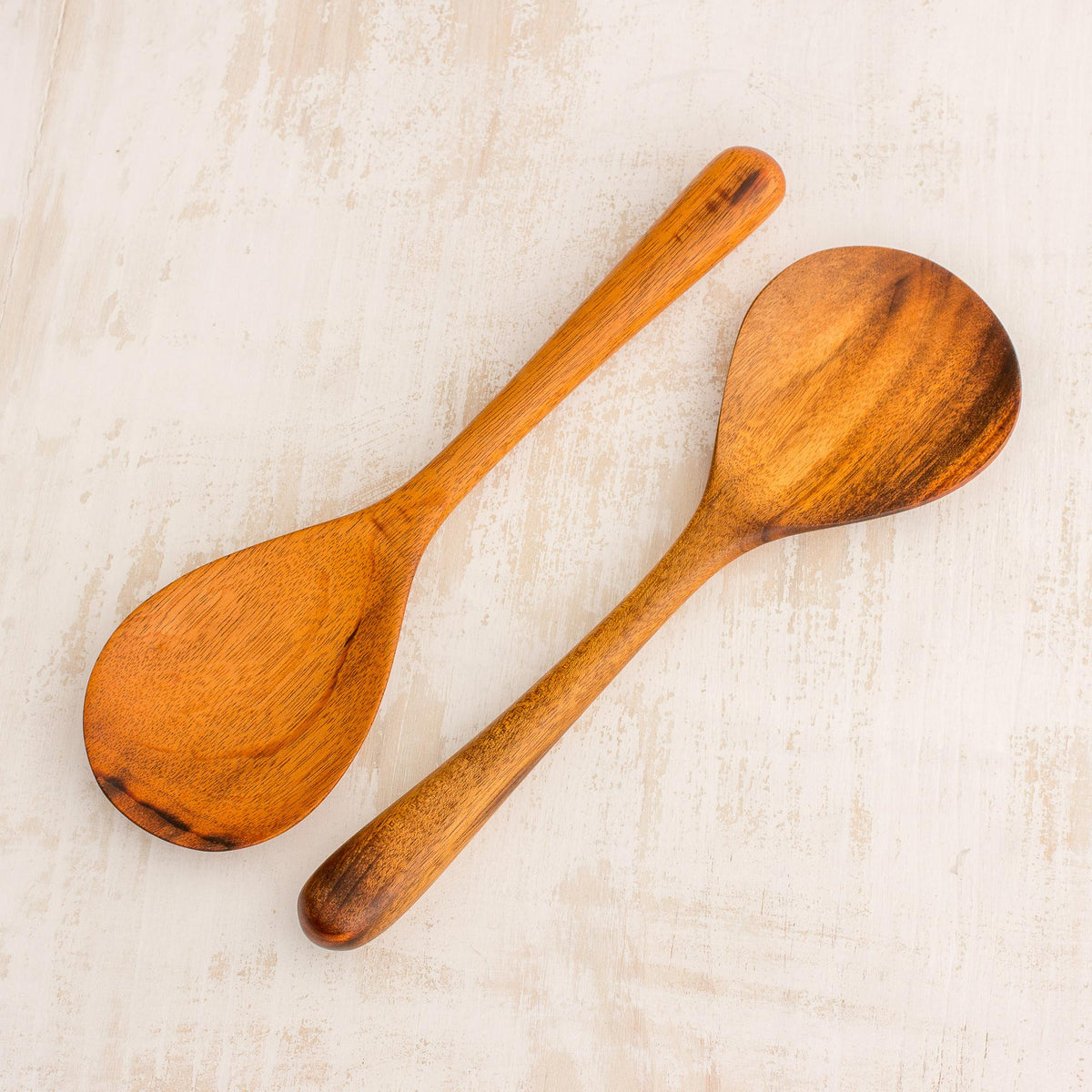 Wood Serving Spoons (Pair) - Peten Delight