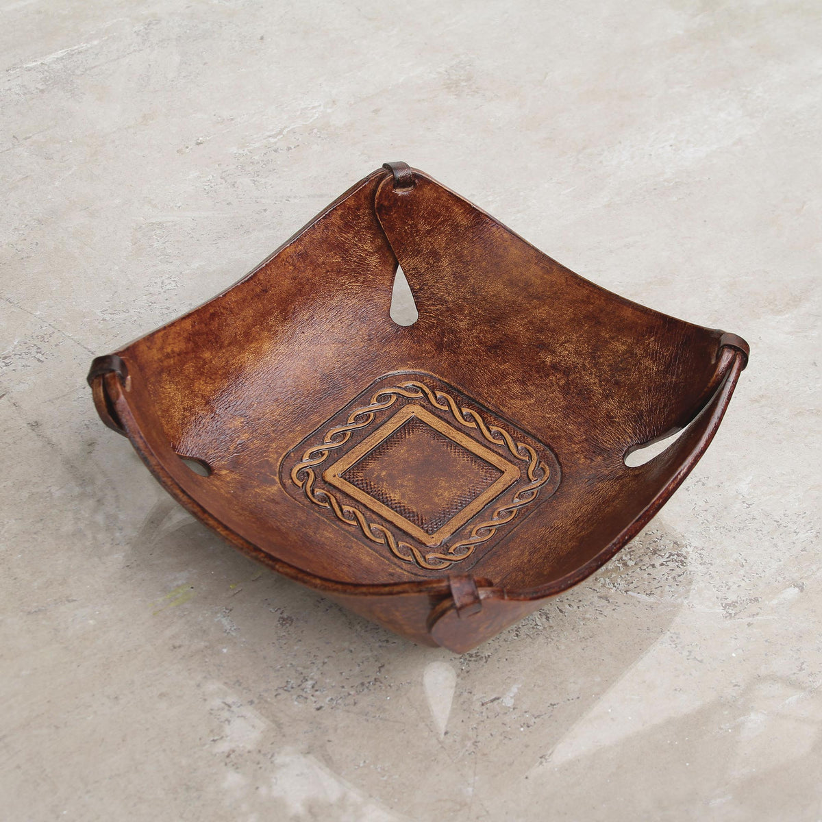 Brown Lasso Leather Catchall