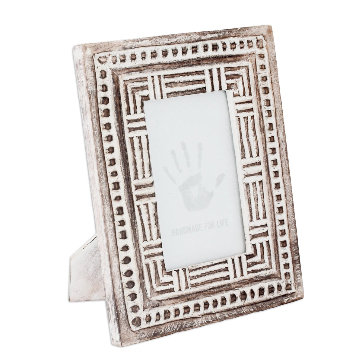 Mughal Motifs Wood Photo Frame (4X6)