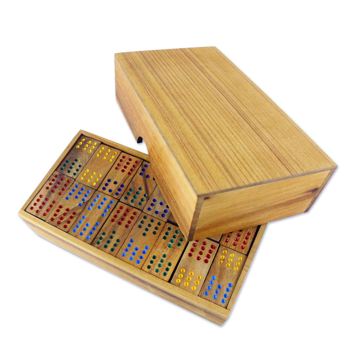 Colorful Dominoes Wood Domino Set