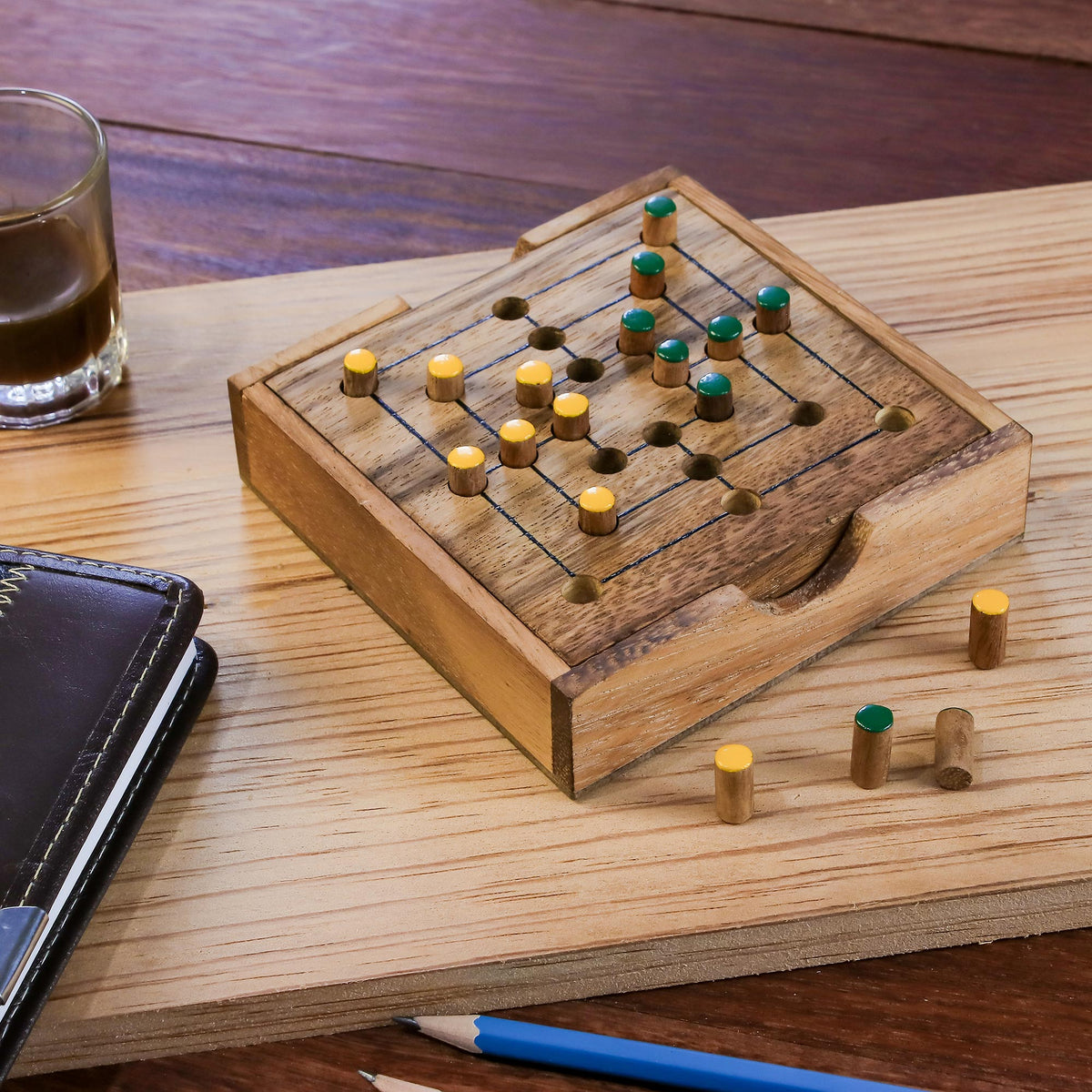 Strategy Square Wood Game