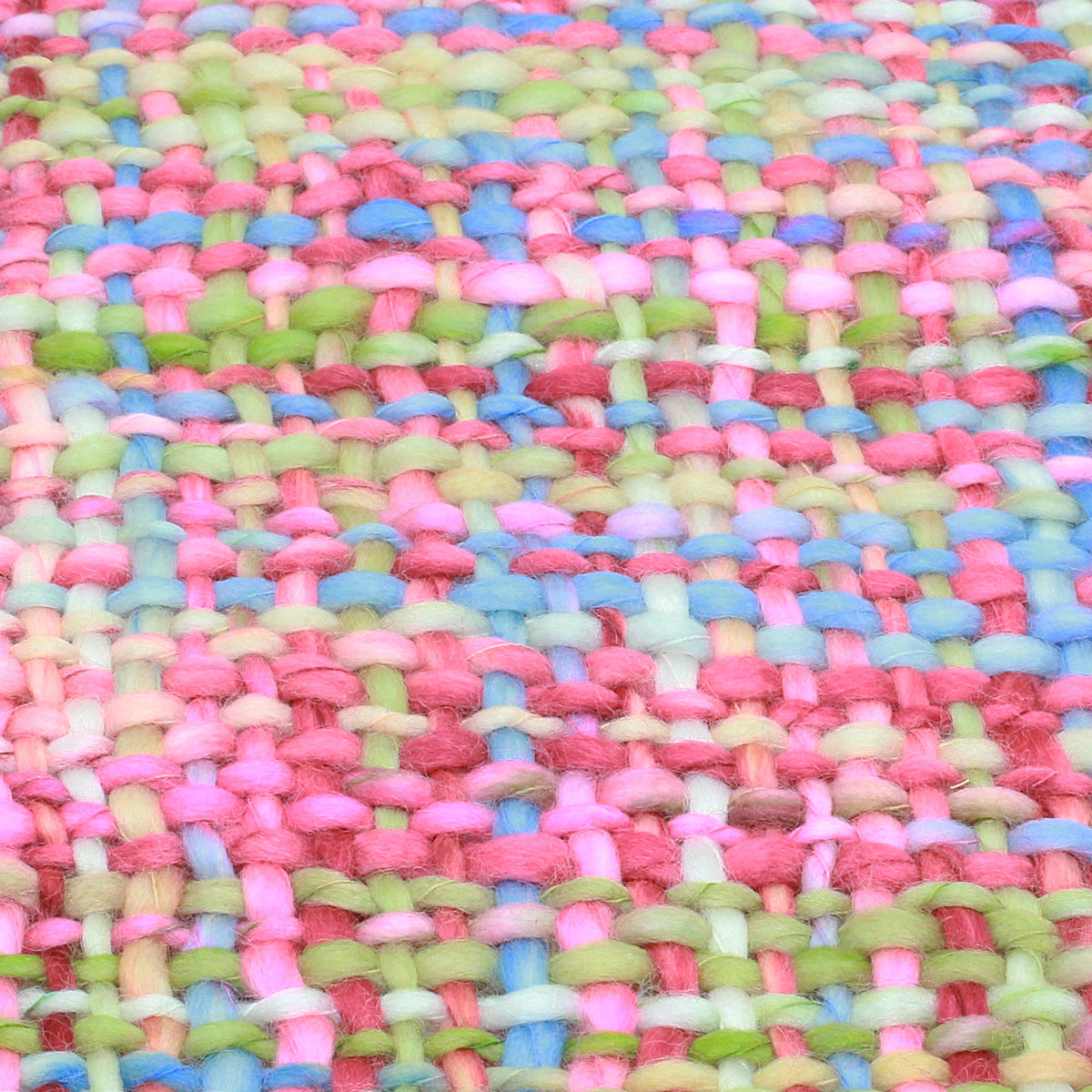 A Handmade Multicolored Throw Blanket with FringeA Handmade Multicolored Throw Blanket with Fringe