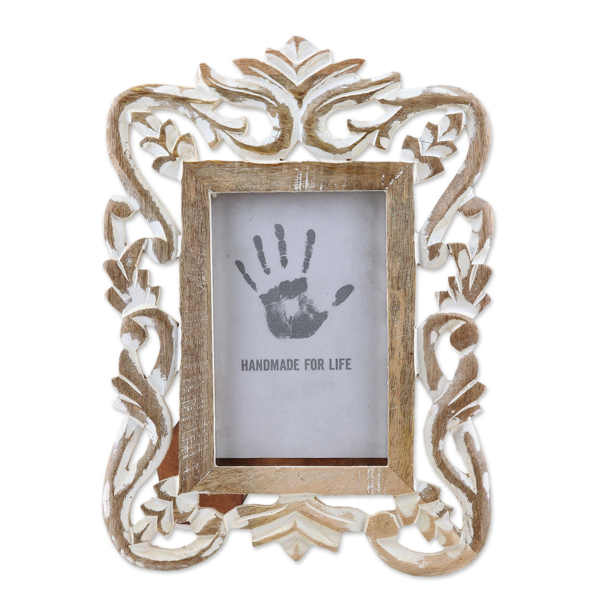 Frosted Foliage Wood Photo Frame (4X6)