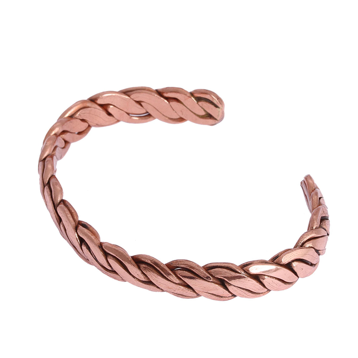 Braided Copper Cuff Bracelet - Brilliant Bond