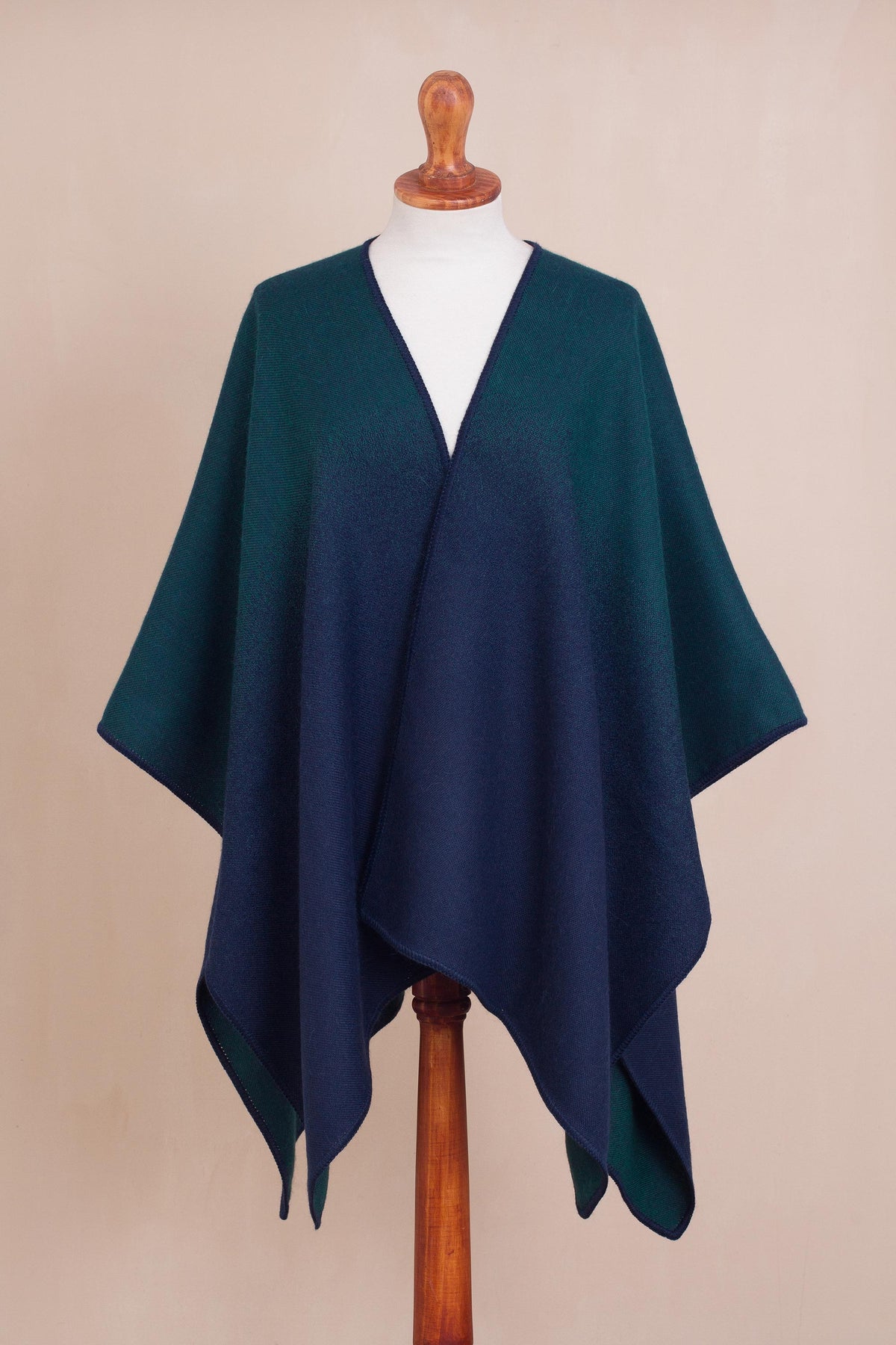 Andean Vistas Reversible Alpaca Blend Ruana