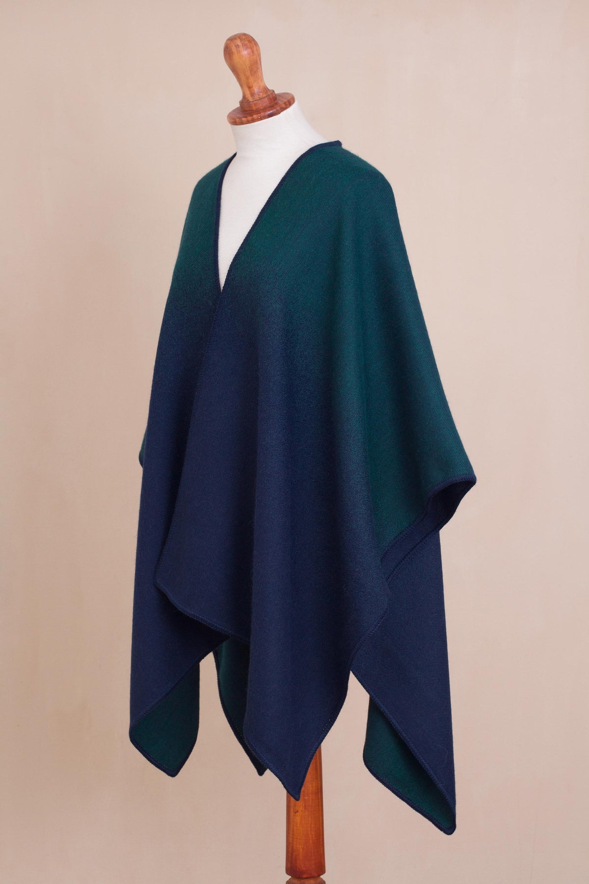 Andean Vistas Reversible Alpaca Blend Ruana