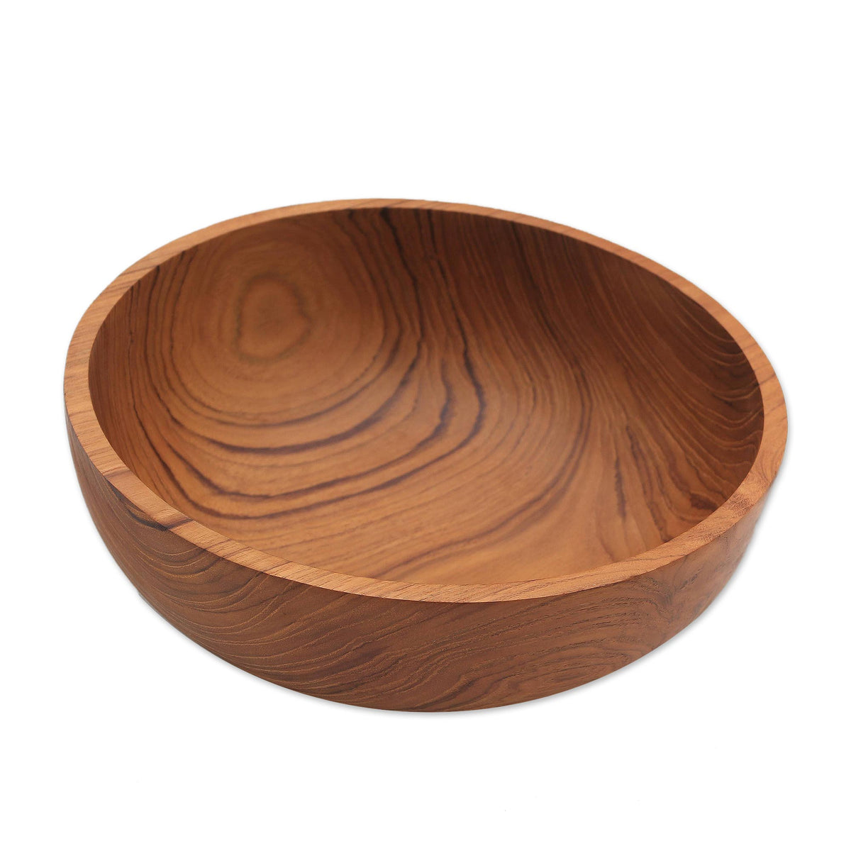 Handmade Teak Wood Serving Bowl - Calm Lumber