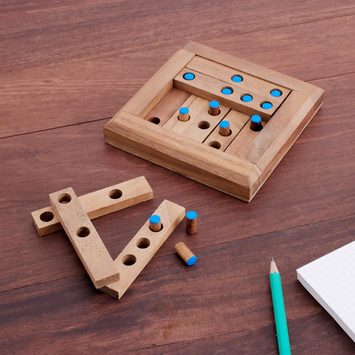 Blue Dots Wood Puzzle
