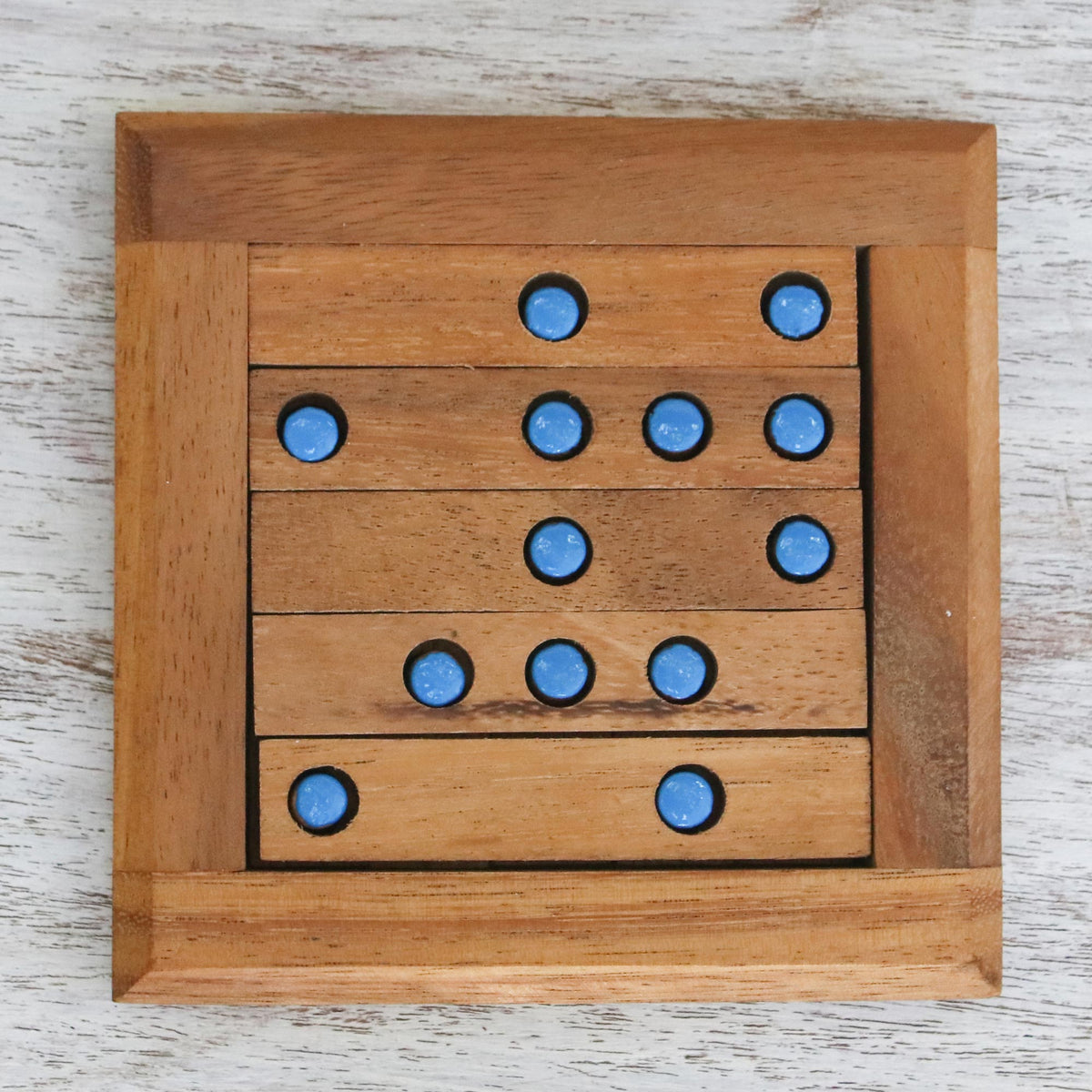 Blue Dots Wood Puzzle