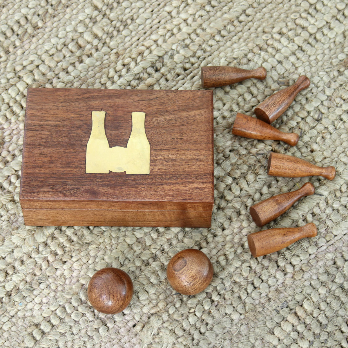 Strike Or Spare Wood Bowling Game