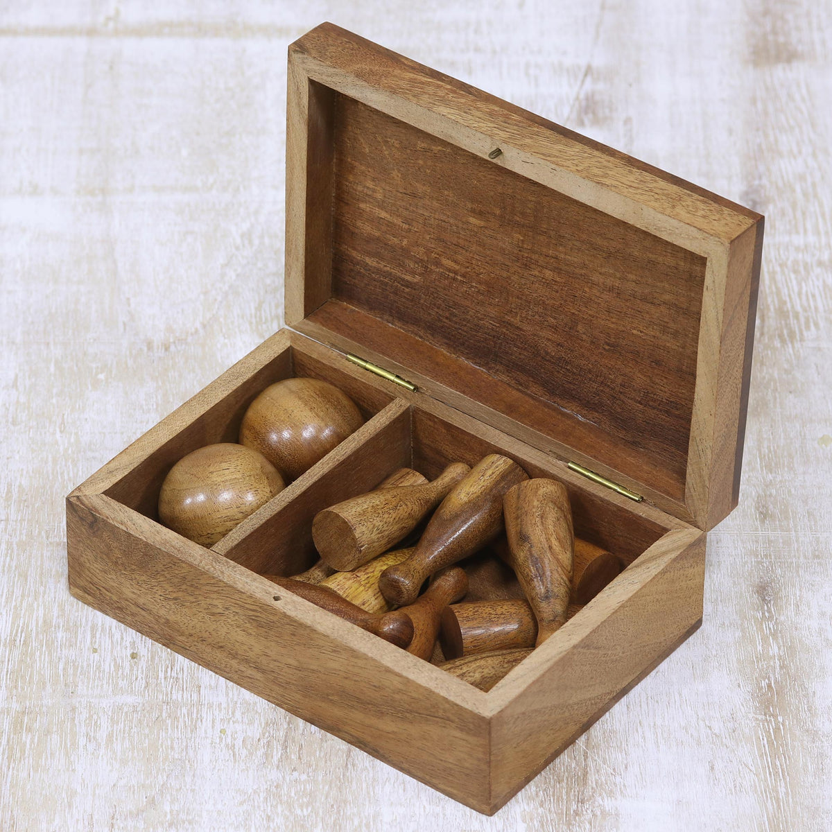 Strike Or Spare Wood Bowling Game