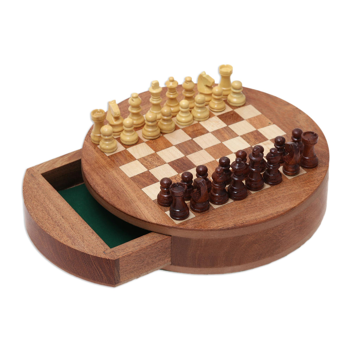 Fun Times Mini Wood Chess Set