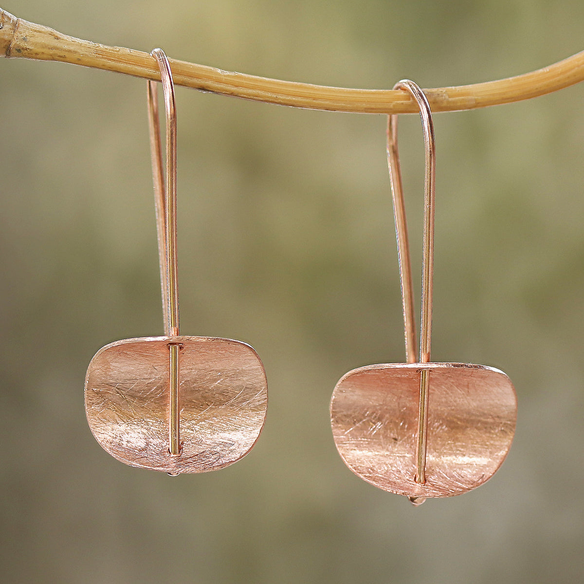 Rose Gold Plated Sterling Silver Earrings - Urban Minimalism