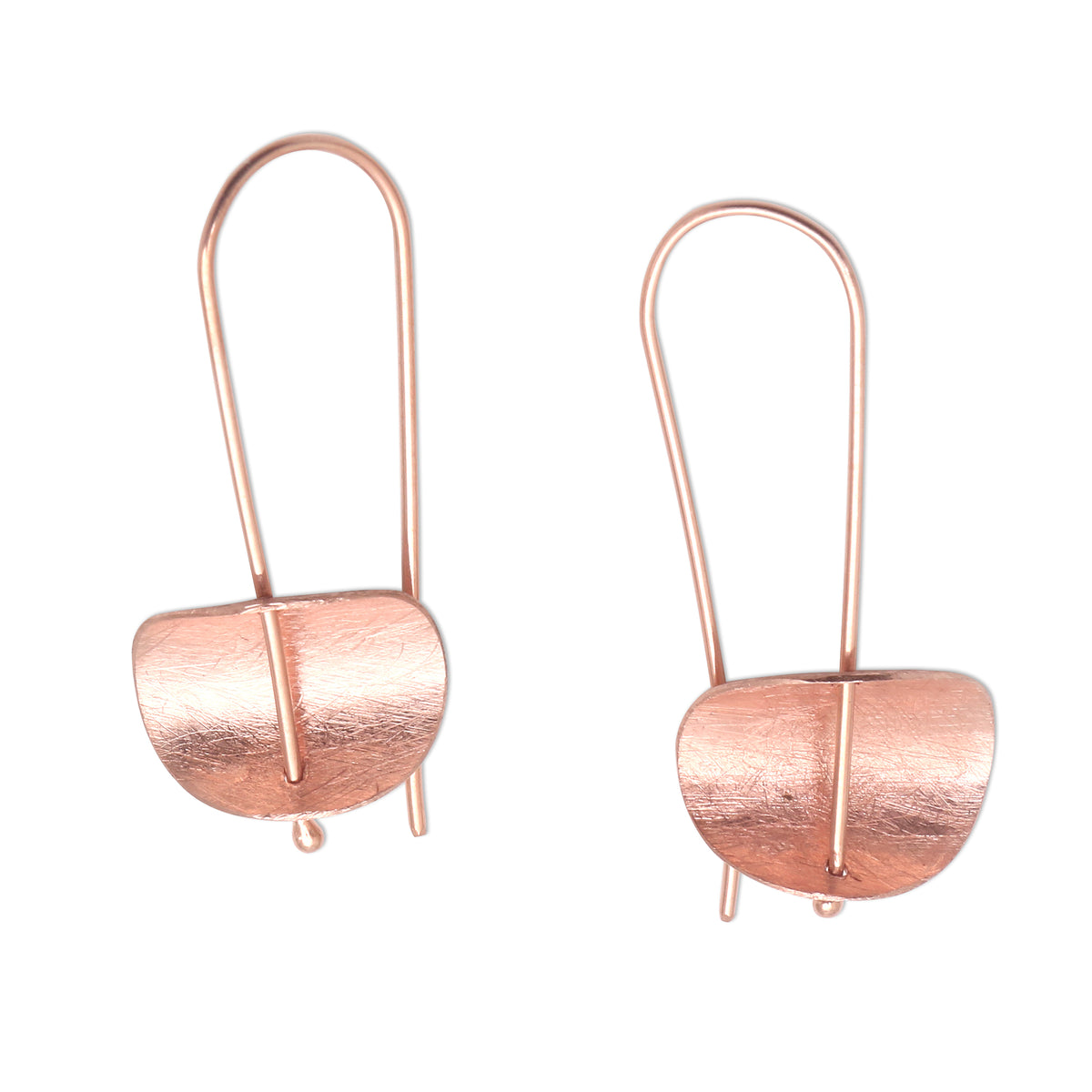 Rose Gold Plated Sterling Silver Earrings - Urban Minimalism