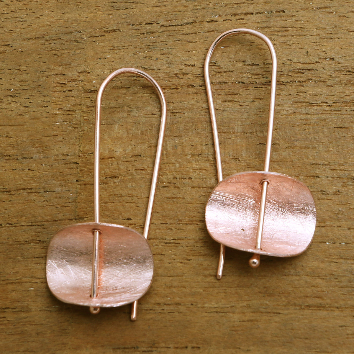 Rose Gold Plated Sterling Silver Earrings - Urban Minimalism