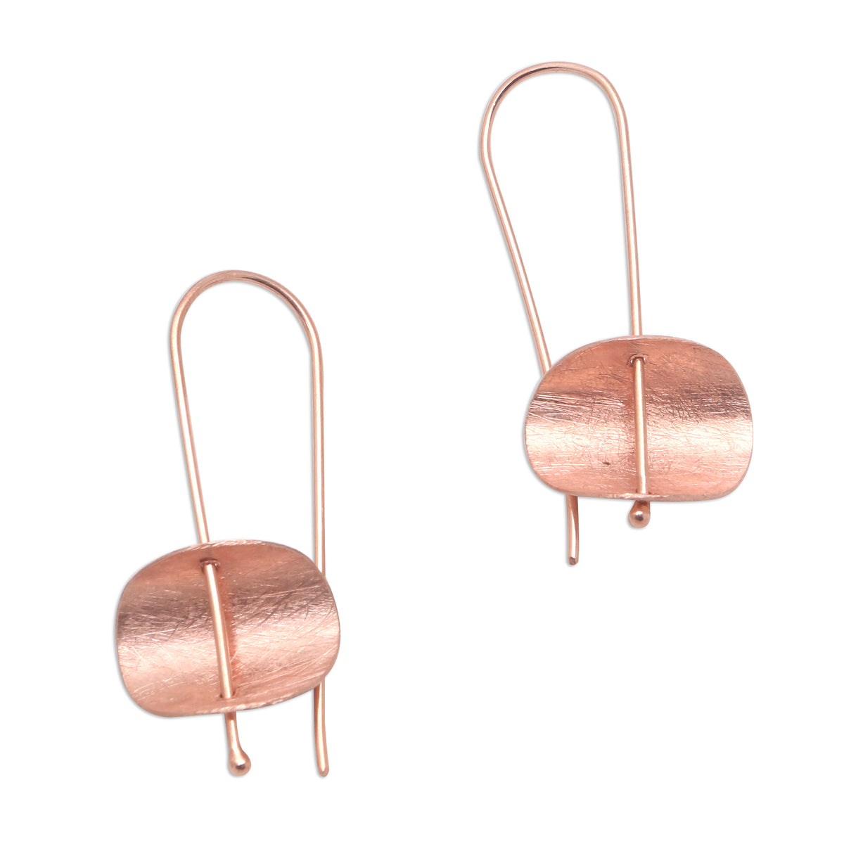 Rose Gold Plated Sterling Silver Earrings - Urban Minimalism
