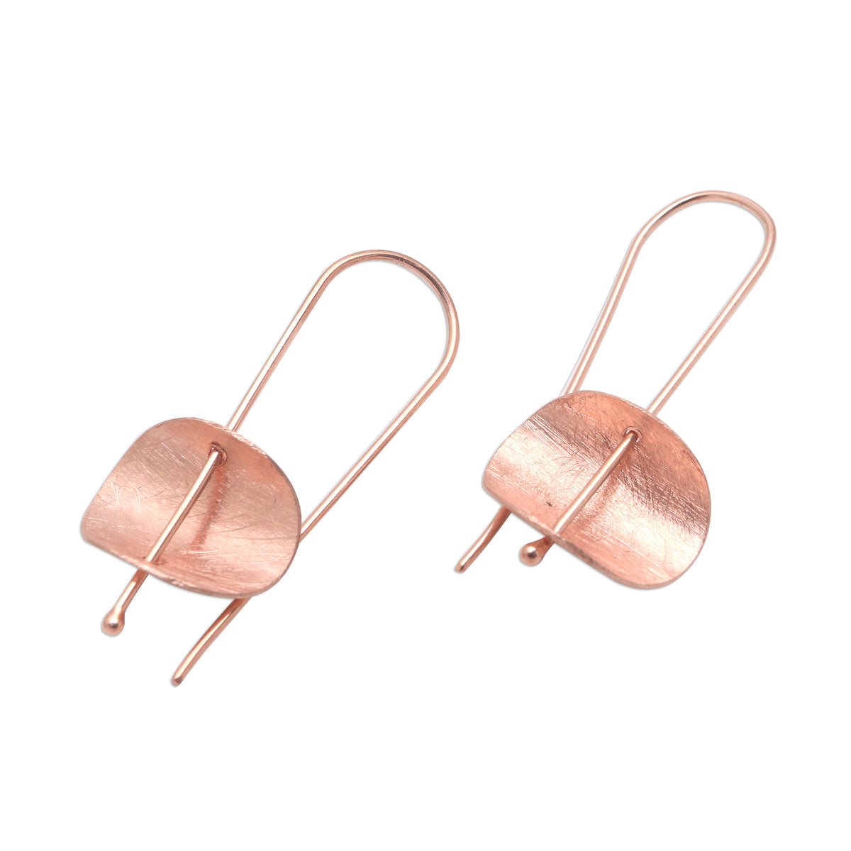 Rose Gold Plated Sterling Silver Earrings - Urban Minimalism