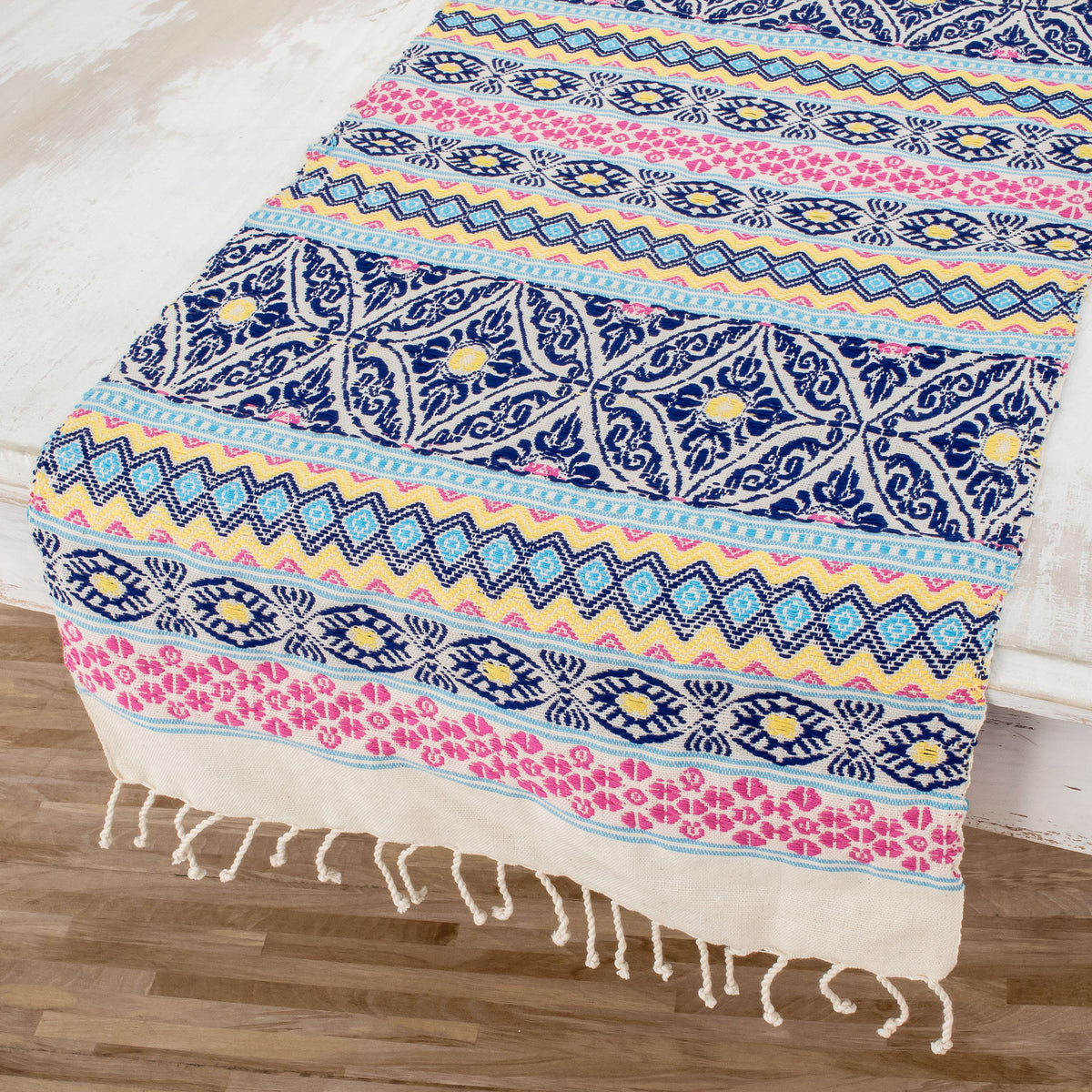 Handwoven Cotton Table Runner - Guatemala is Life