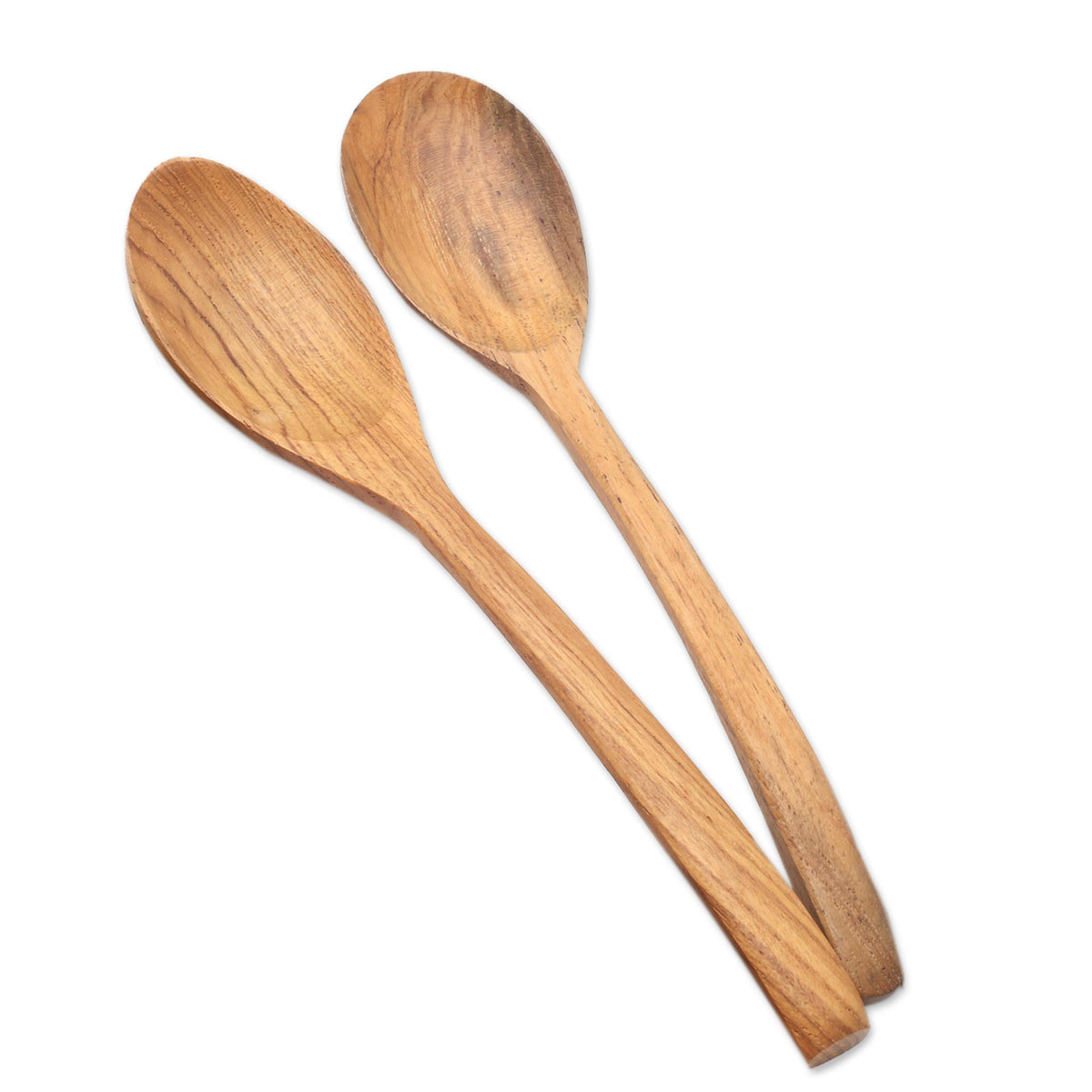 Handmade Teak Wood Spoons (Set of 6) - Warm Memory