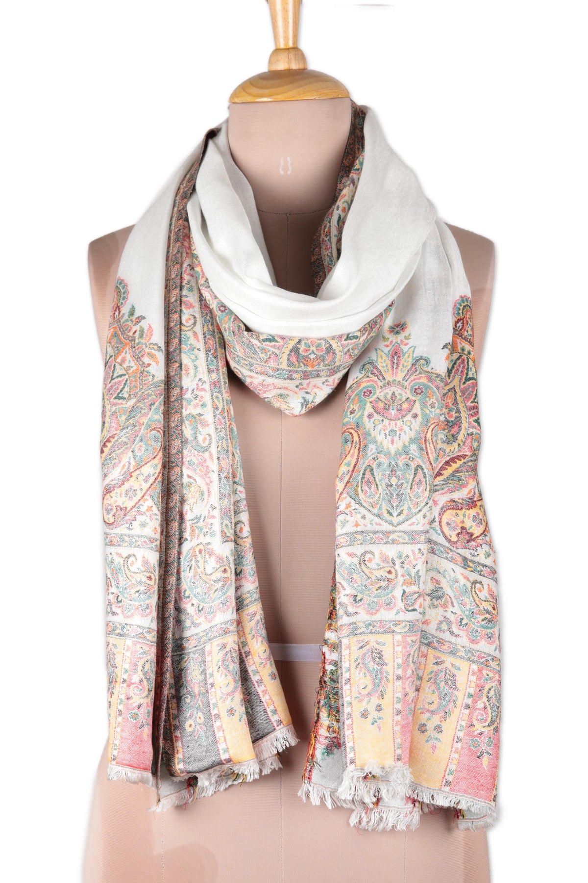 Mughal Fresco Modal Jacquard Shawl