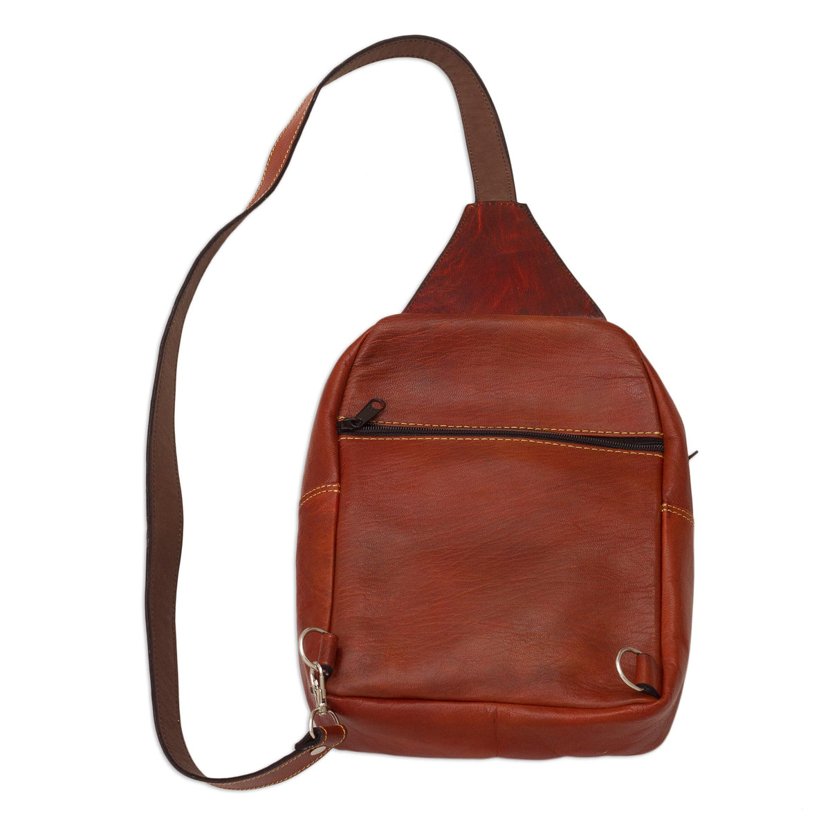 Adventures In Cusco Leather Shoulder Bag
