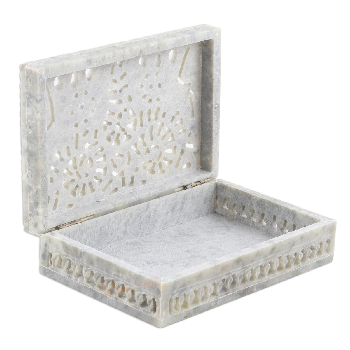 Decorative Soapstone Elephant Box - Royal Greetings