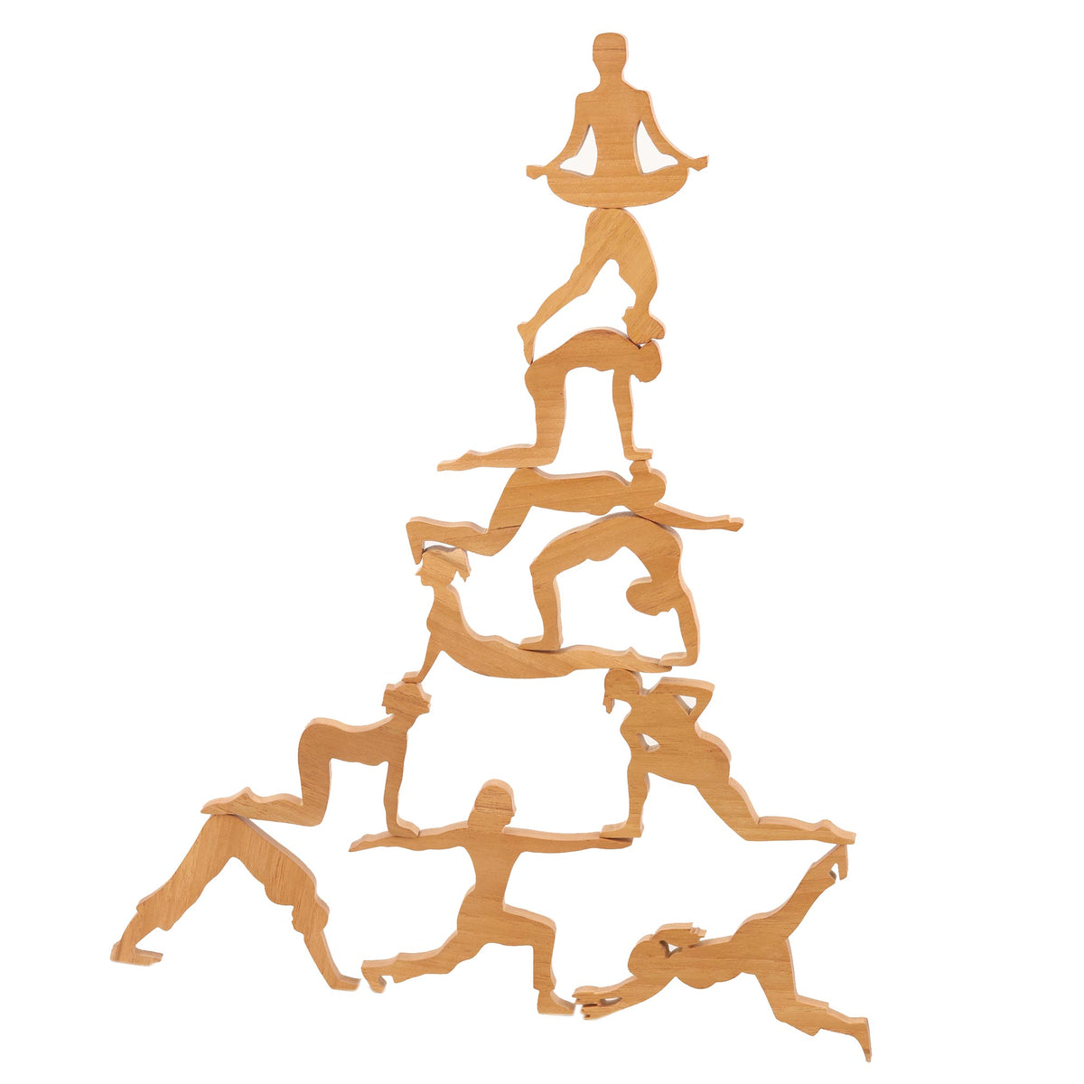 Yoga Tower Teak Wood Puzzle