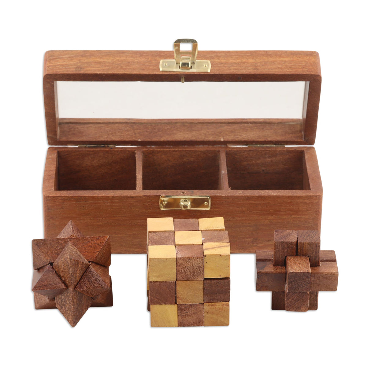 Triple The Fun Wood Puzzles (Set Of 3)